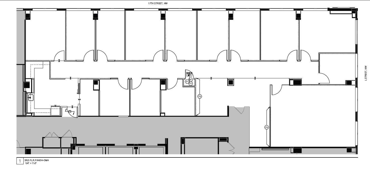1100 17th St NW, Washington, DC à louer Plan d’étage– Image 1 sur 4