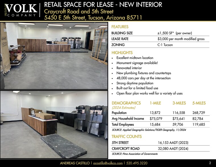 5450 E 5th St, Tucson, AZ à louer - Photo de l’immeuble – Image 2 sur 13