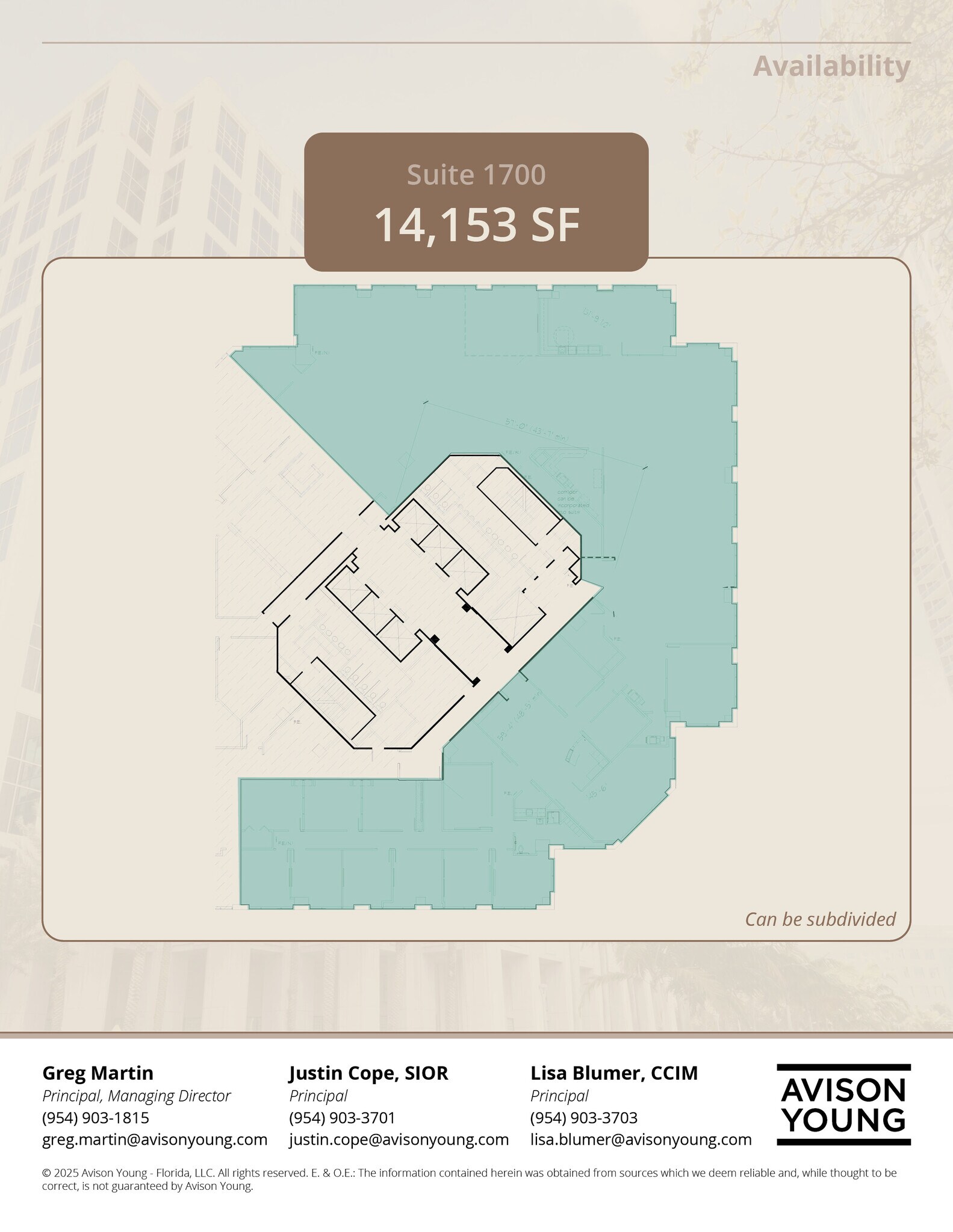 200 E Las Olas Blvd, Fort Lauderdale, FL à louer Plan d’étage– Image 1 sur 1