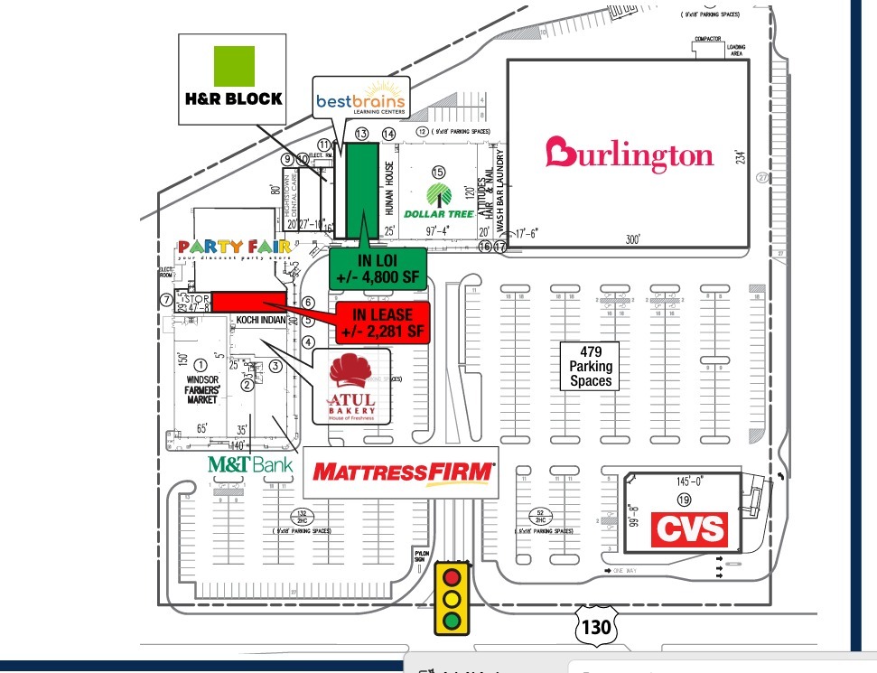 370 US Highway 130 S, Hightstown, NJ à louer Plan de site– Image 1 sur 1