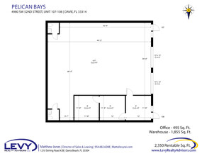 4990 SW 52nd St, Fort Lauderdale, FL à louer Plan d’étage– Image 2 sur 9