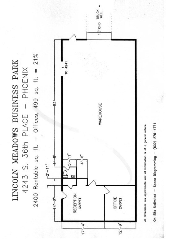 4208-4248 S 36th Pl, Phoenix, AZ à louer Plan d’étage– Image 1 sur 1