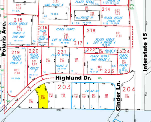 3680 Highland Dr, Las Vegas, NV à louer - Plan cadastral – Image 2 sur 6