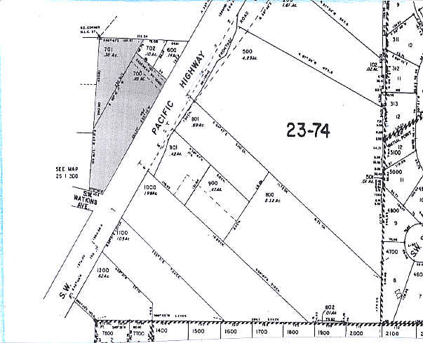 13599 SW Pacific Hwy, Tigard, OR à louer - Plan cadastral – Image 2 sur 5