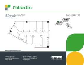 5901 Peachtree Dunwoody Rd NE, Atlanta, GA à louer Plan de site– Image 1 sur 2