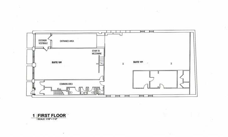 5515 Penn Ave, Pittsburgh, PA à louer Plan d’étage– Image 1 sur 2