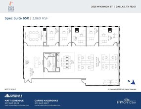 2525 McKinnon St, Dallas, TX à louer Plan d’étage– Image 1 sur 1