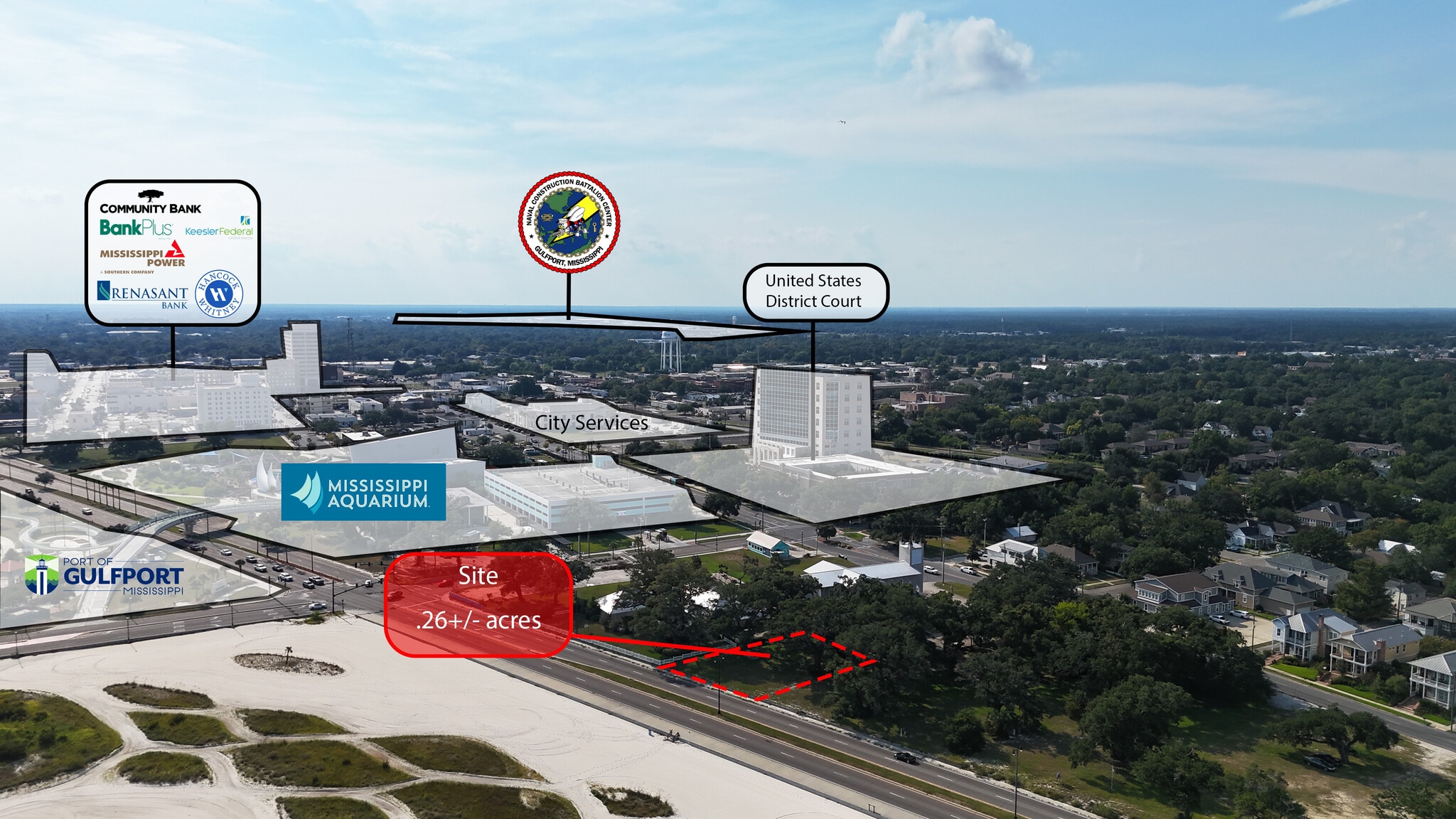 1900 Beach Blvd, Gulfport, MS à vendre Aérien– Image 1 sur 3