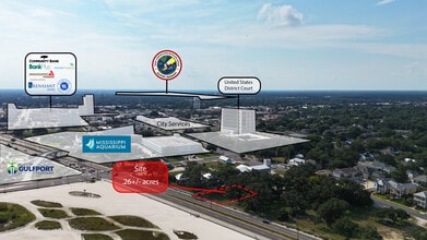 1900 Beach Blvd, Gulfport, MS - VUE AÉRIENNE vue de carte