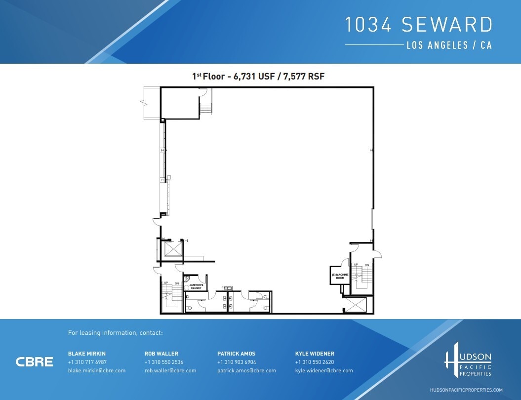 1034 Seward St, Los Angeles, CA à vendre Plan d’étage– Image 1 sur 1