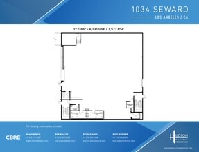 1034 Seward St, Los Angeles, CA à vendre Plan d’étage– Image 1 sur 1