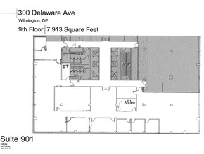 300 Delaware Ave, Wilmington, DE à louer Plan d’étage– Image 1 sur 1