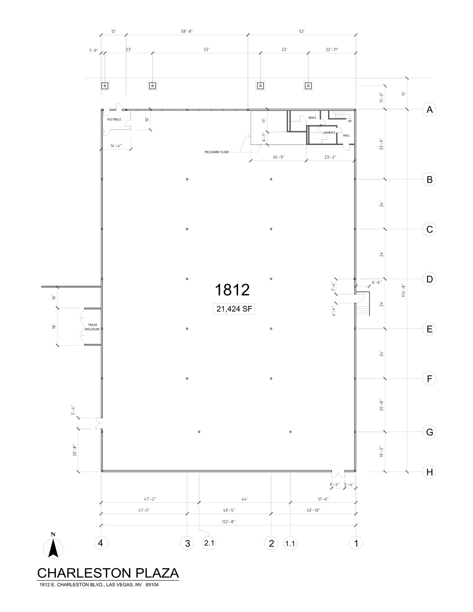 1720-1868 E Charleston Blvd, Las Vegas, NV à louer Plan de site– Image 1 sur 5