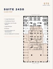 575 Market St, San Francisco, CA à louer Plan d’étage– Image 1 sur 1