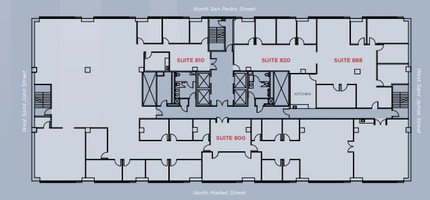 111 W Saint John St, San Jose, CA à louer Plan d’étage– Image 2 sur 2