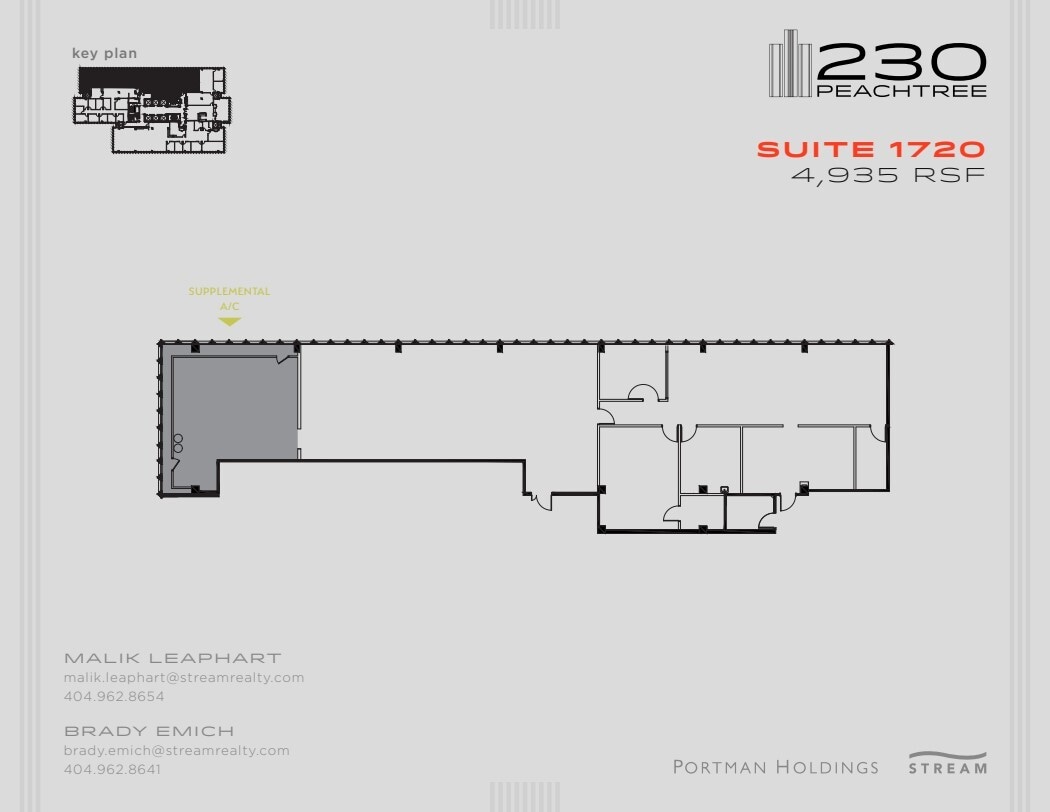 230 Peachtree St NW, Atlanta, GA à louer Plan d’étage– Image 1 sur 1