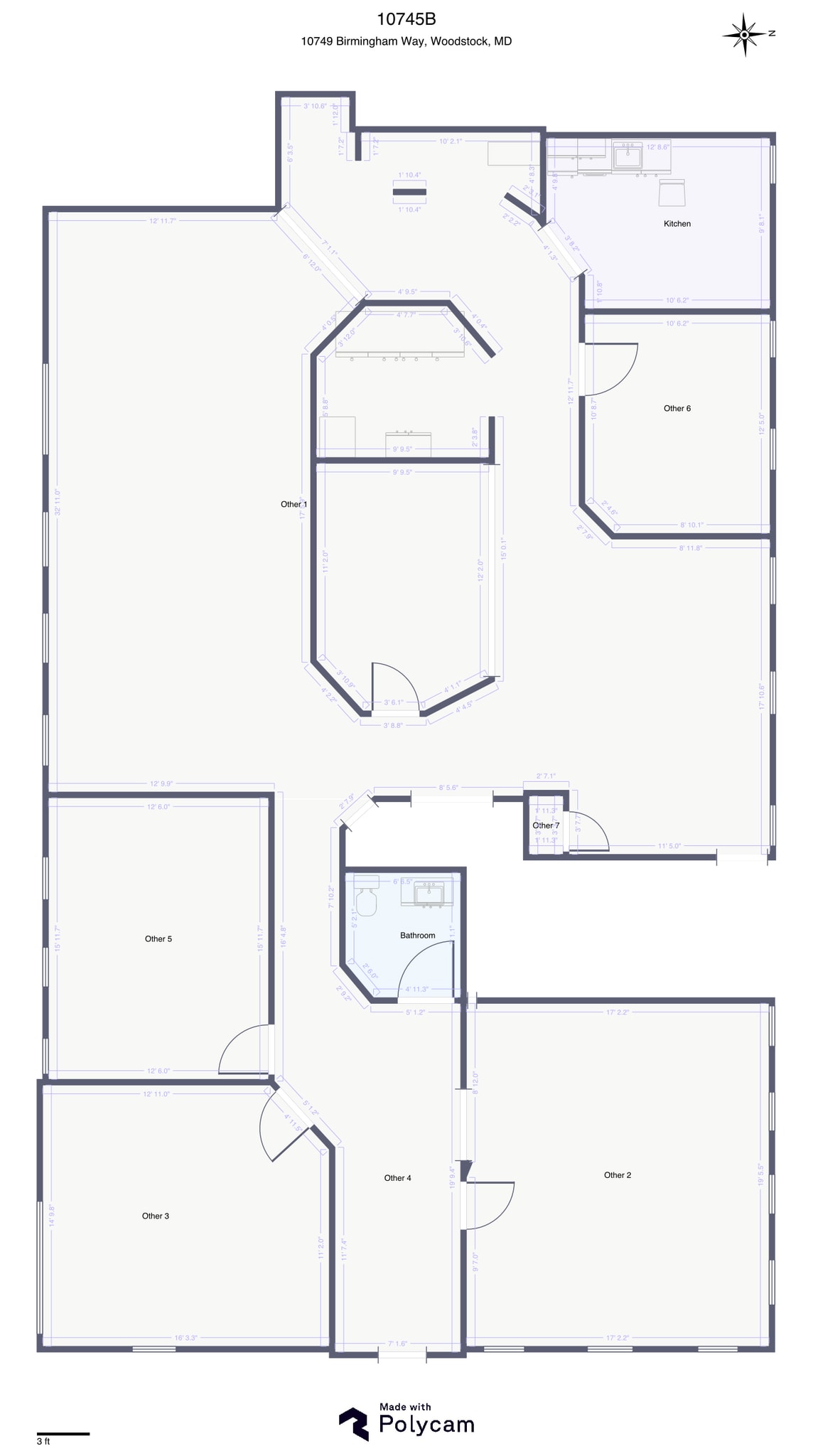 10707-10753 Birmingham Way, Woodstock, MD à louer Plan d’étage– Image 1 sur 1