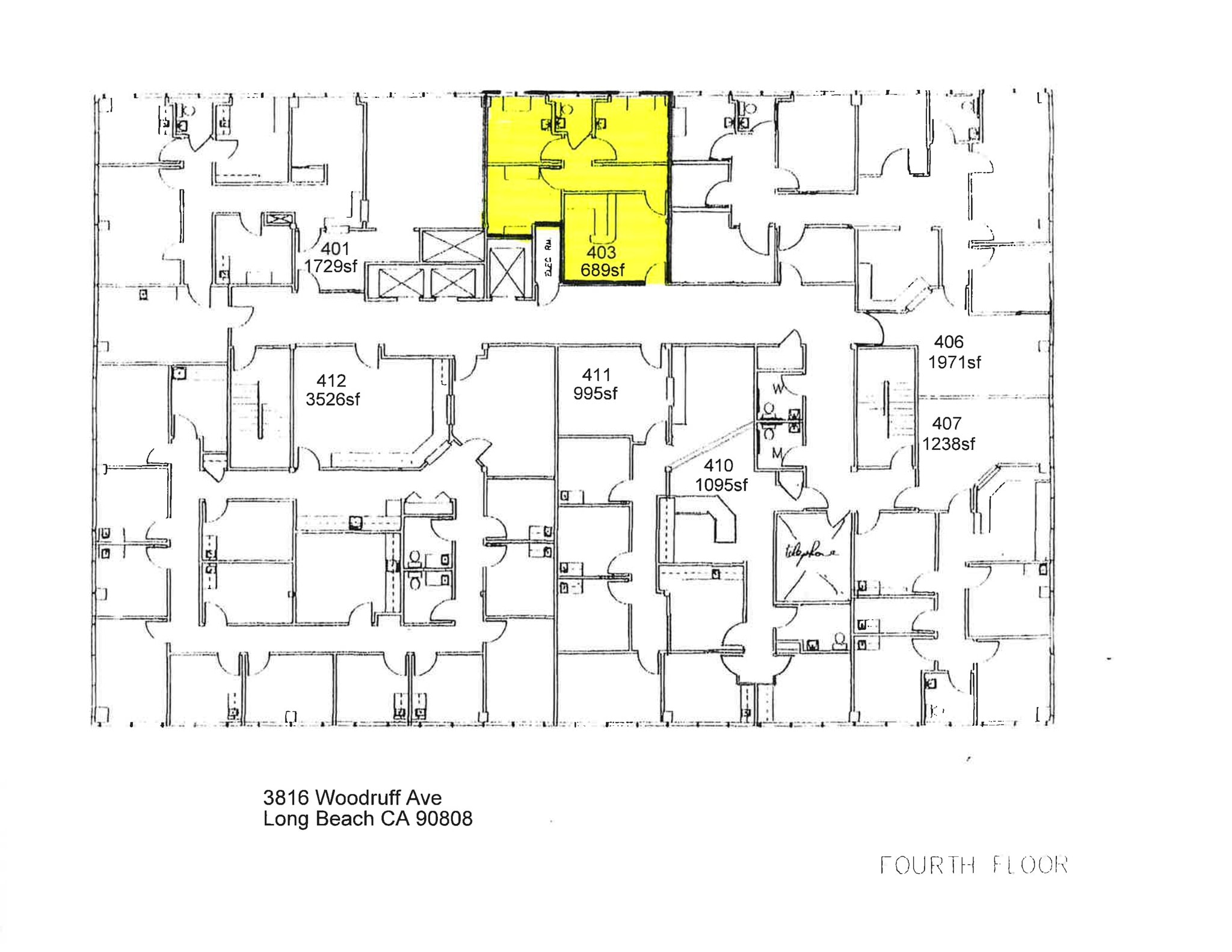 3816 Woodruff Ave, Long Beach, CA à louer Plan de site– Image 1 sur 1