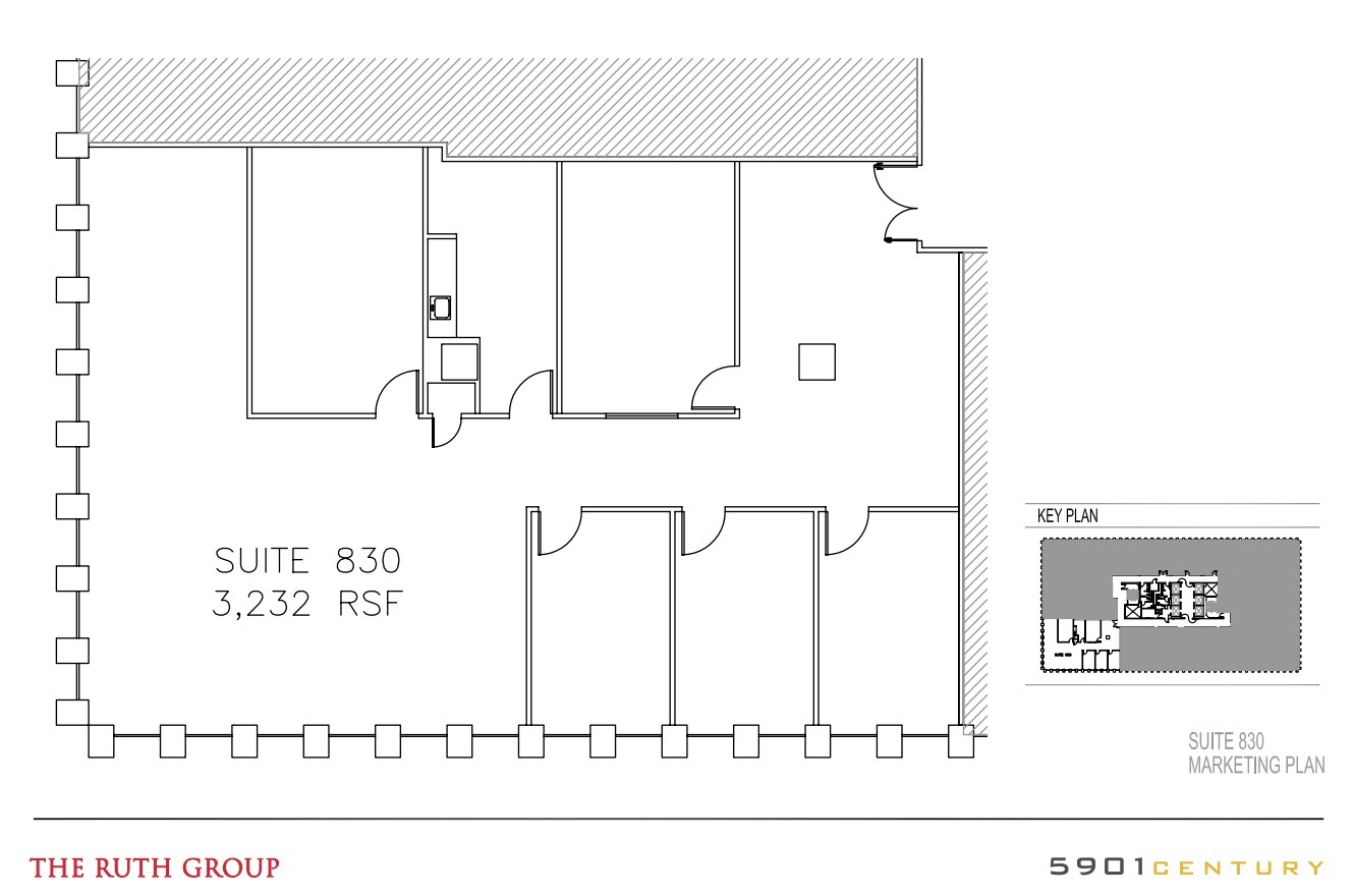 5901 W Century Blvd, Los Angeles, CA à louer Plan d’étage– Image 1 sur 1