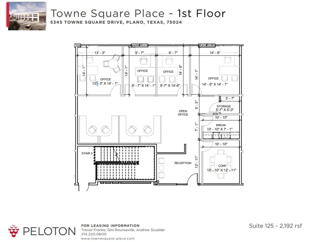 8560 Belleview Dr, Plano, TX à louer Plan d’étage– Image 1 sur 1