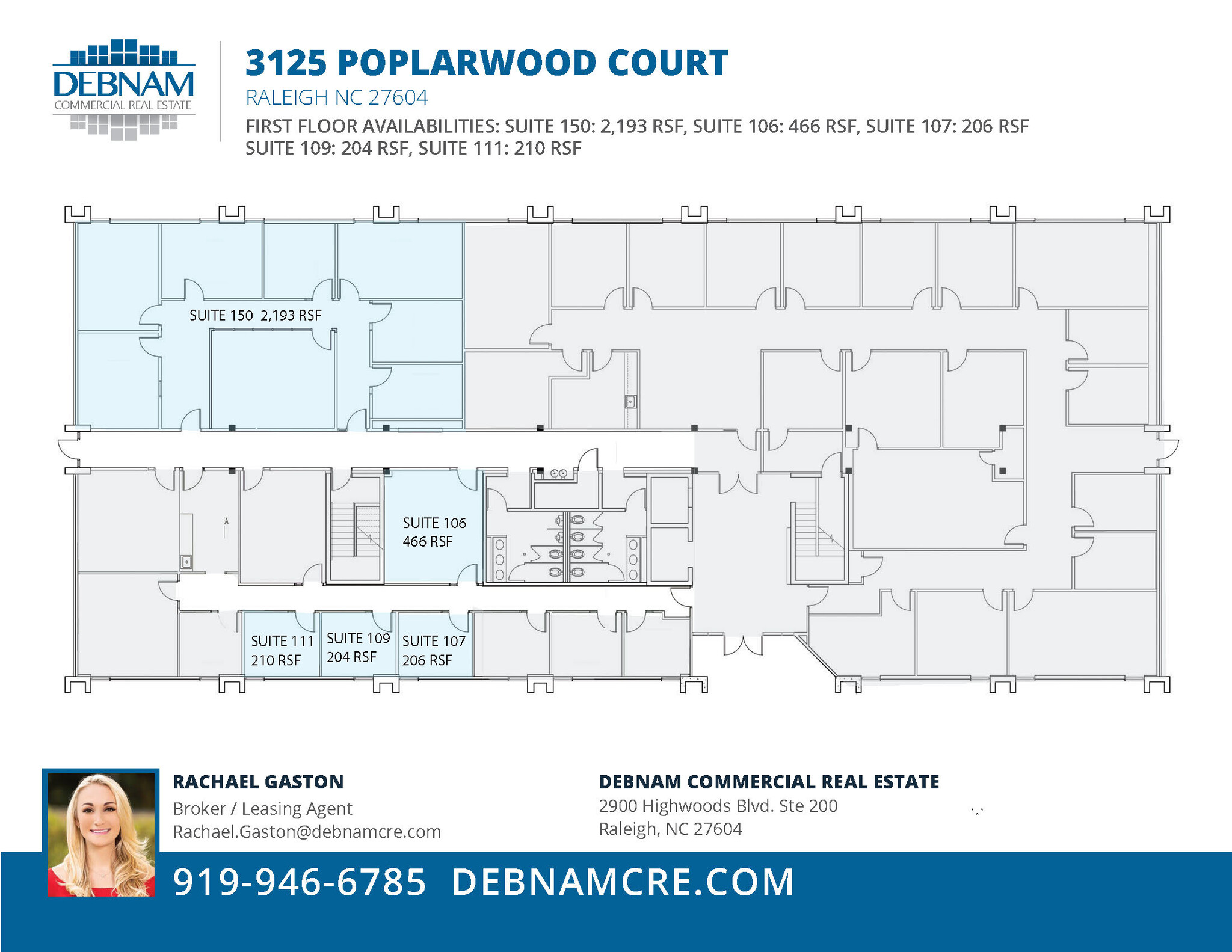 3125 Poplarwood Ct, Raleigh, NC à louer Plan d’étage– Image 1 sur 1