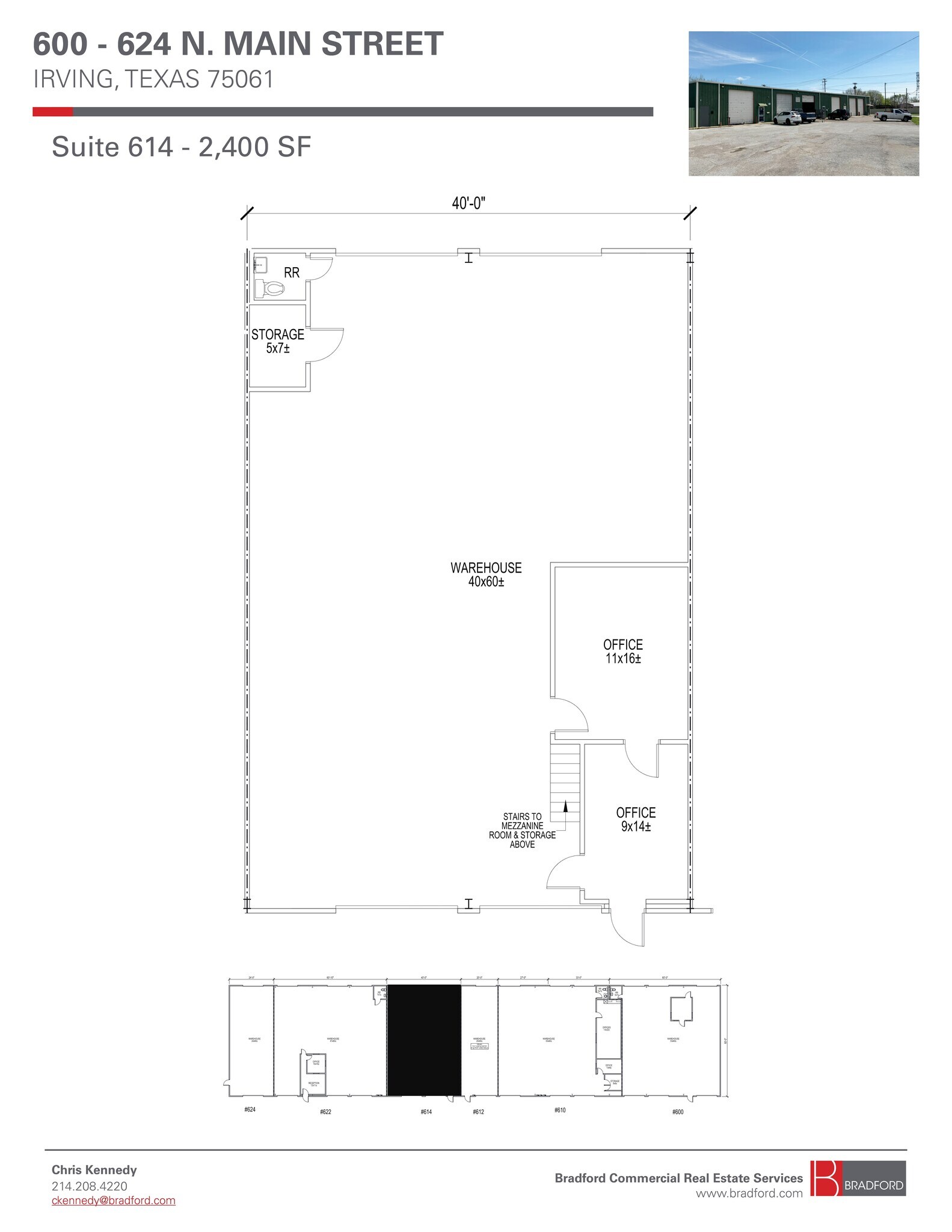 600-622 N Main St, Irving, TX à louer Plan de site– Image 1 sur 1