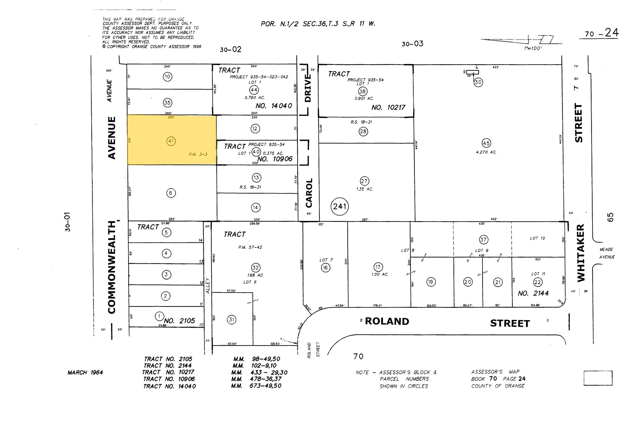 4128 W Commonwealth Ave, Fullerton, CA à louer Plan cadastral– Image 1 sur 2