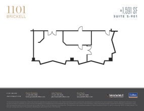 1101 Brickell Ave, Miami, FL à louer Plan d’étage– Image 1 sur 1