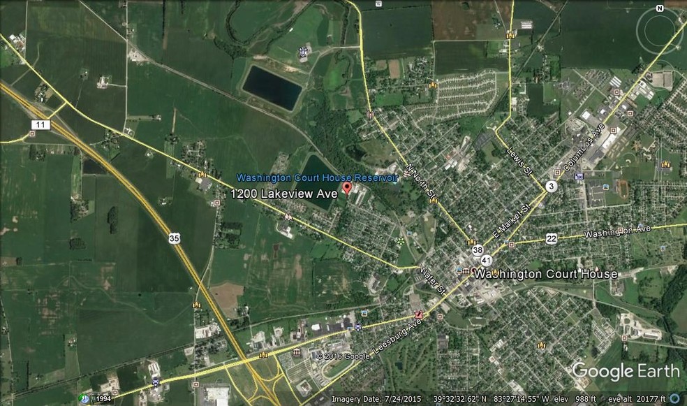 1200 Lakeview Ave, Washington Court House, OH à louer - Aérien – Image 3 sur 21