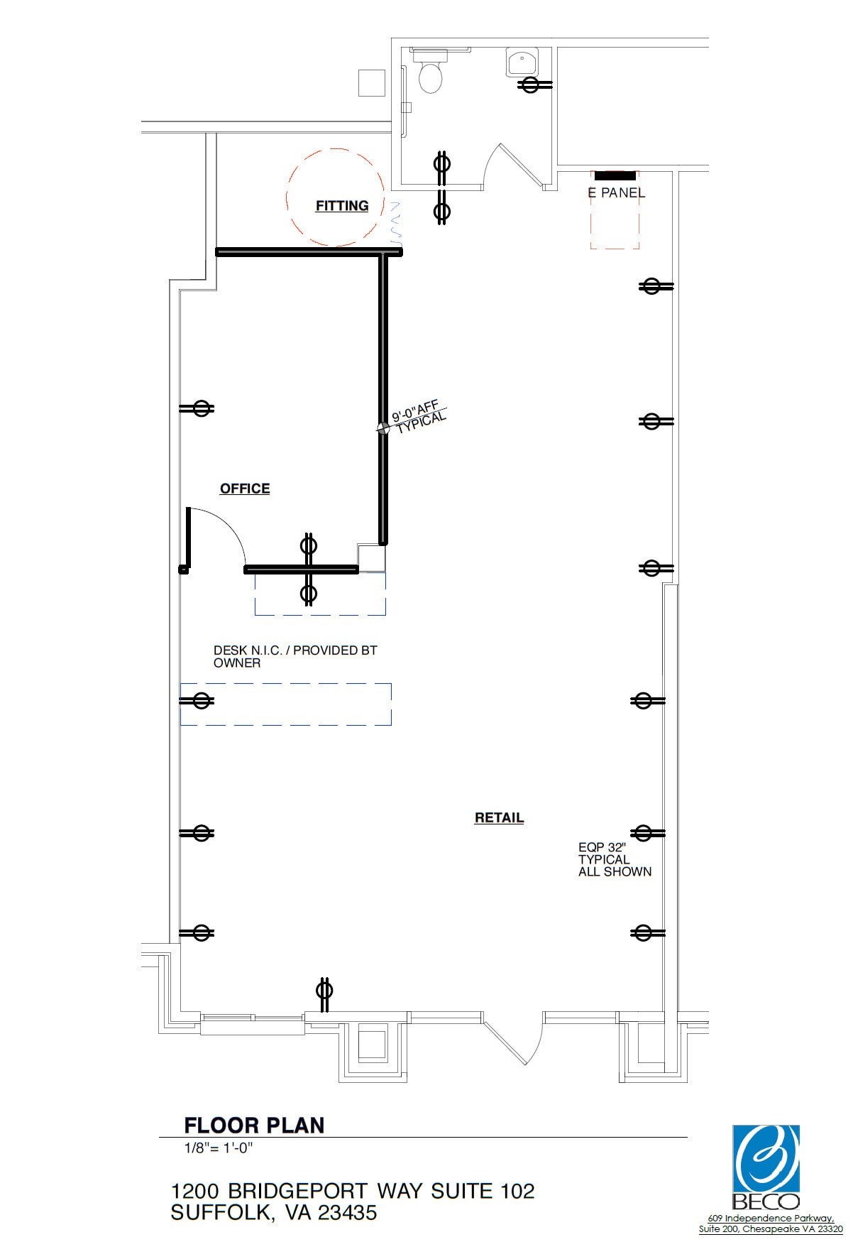 Bridgeport Way & Knotts Point Lane, Suffolk, VA à louer Plan d’étage– Image 1 sur 6