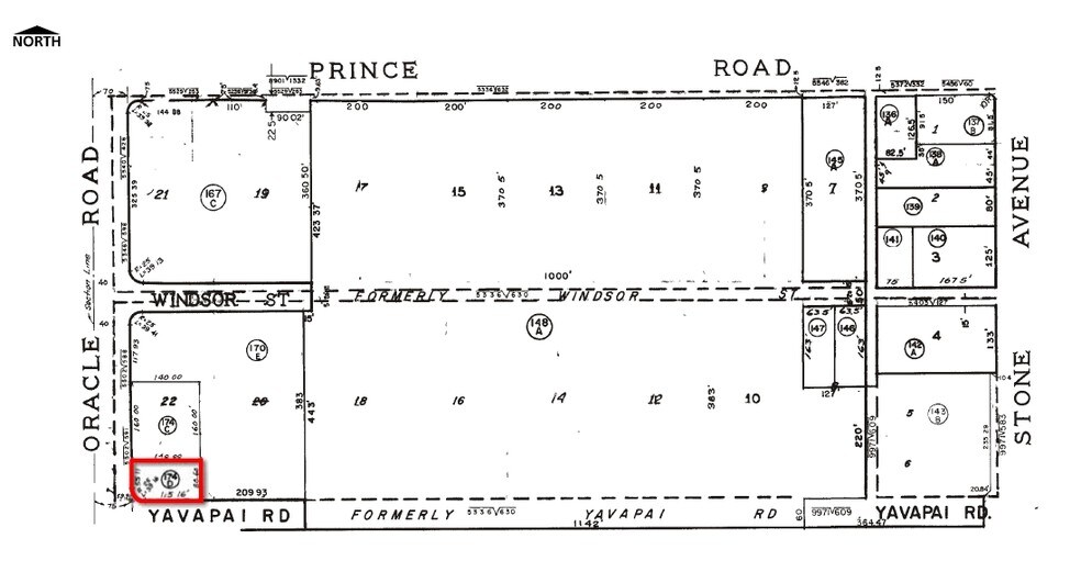 3502 N Oracle Rd, Tucson, AZ à vendre - Plan cadastral – Image 2 sur 8