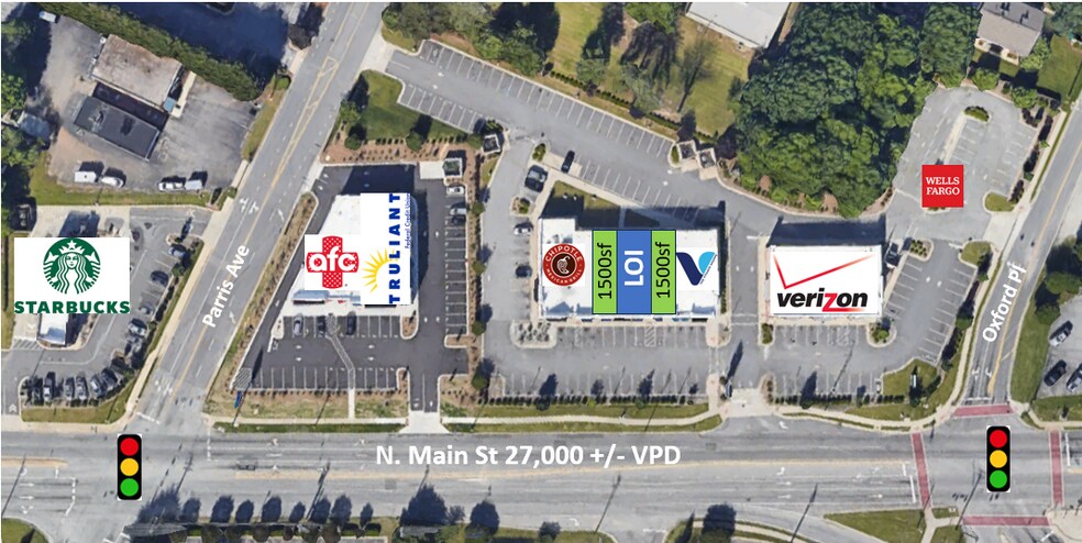 2313 N Main St, High Point, NC à louer - Plan de site – Image 2 sur 7