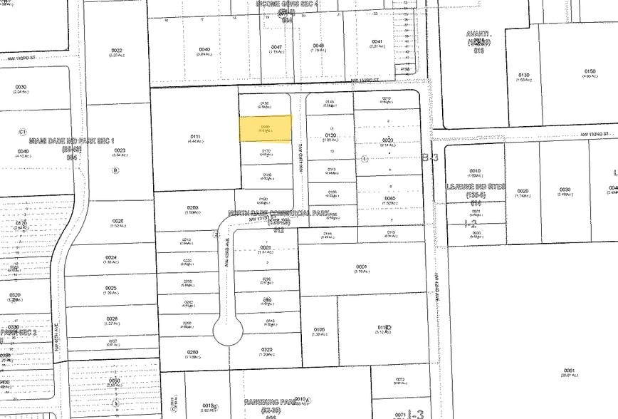 13280 NW 43rd Ave, Opa Locka, FL à louer - Plan cadastral – Image 2 sur 4