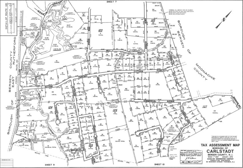 110 Amor Ave, Carlstadt, NJ à louer - Plan cadastral – Image 3 sur 3