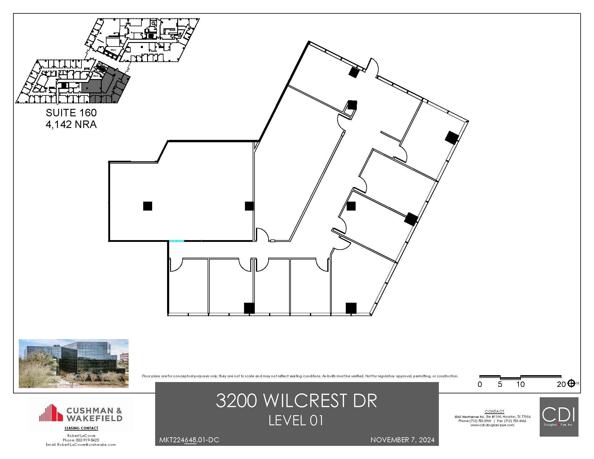 3200 Wilcrest Dr, Houston, TX à louer Plan d’étage– Image 1 sur 1