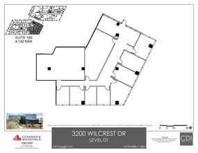 3200 Wilcrest Dr, Houston, TX à louer Plan d’étage– Image 1 sur 1