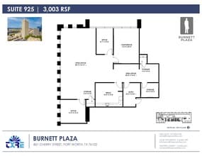 801 Cherry St, Fort Worth, TX à louer Plan d’étage– Image 1 sur 2