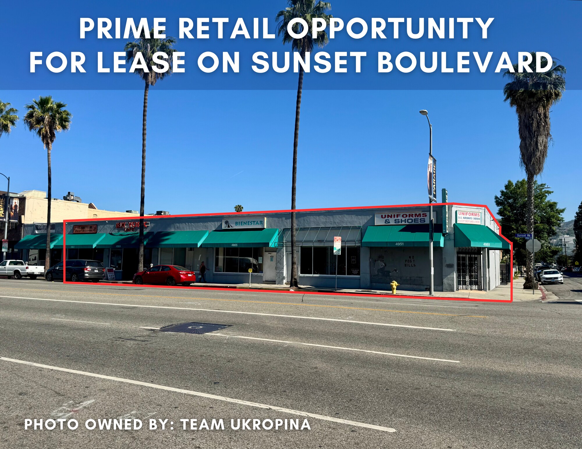 4951-4963 W Sunset Blvd, Los Angeles, CA à louer Photo de l’immeuble– Image 1 sur 8