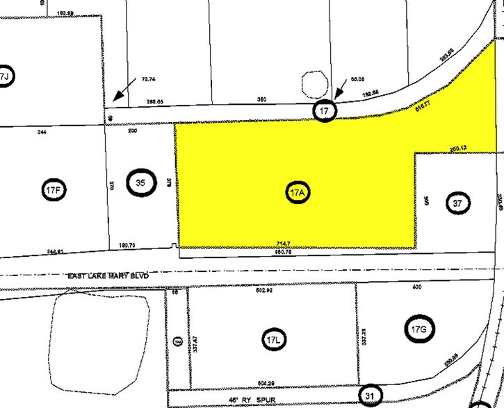 1770 E Lake Mary Blvd, Sanford, FL à vendre - Plan cadastral – Image 2 sur 41