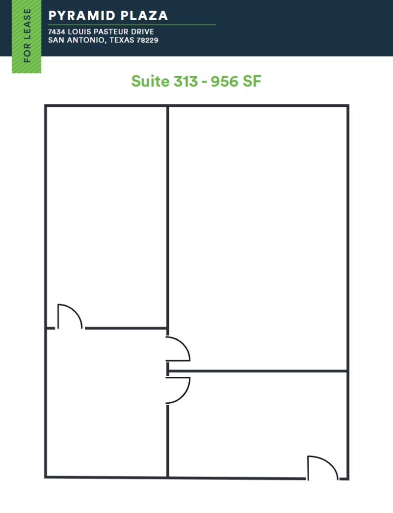 7434 Louis Pasteur Dr, San Antonio, TX à louer Plan d’étage– Image 1 sur 1