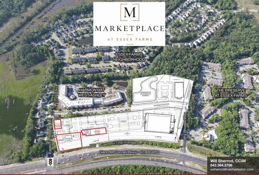 Essex Farms Dr, Charleston, SC à louer - Plan de site – Image 2 sur 3