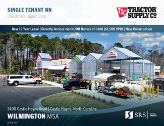 Plus de détails pour 3400 Castle Hayne Rd, Castle Hayne, NC - Local commercial à vendre