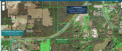 Cortez Blvd, Brooksville, FL - Vue aérienne  vue de carte - Image1
