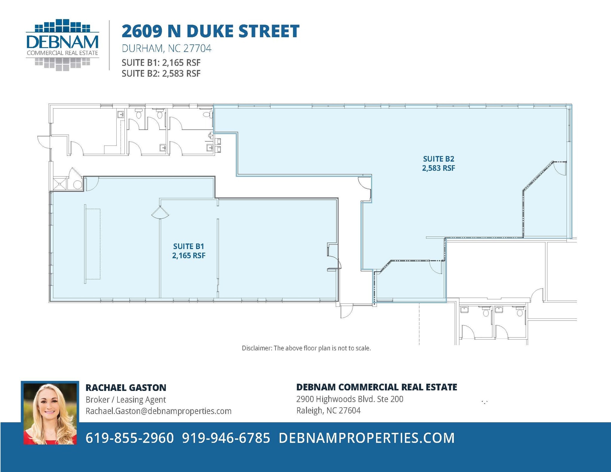 2609 N Duke St, Durham, NC à louer Plan d’étage– Image 1 sur 1