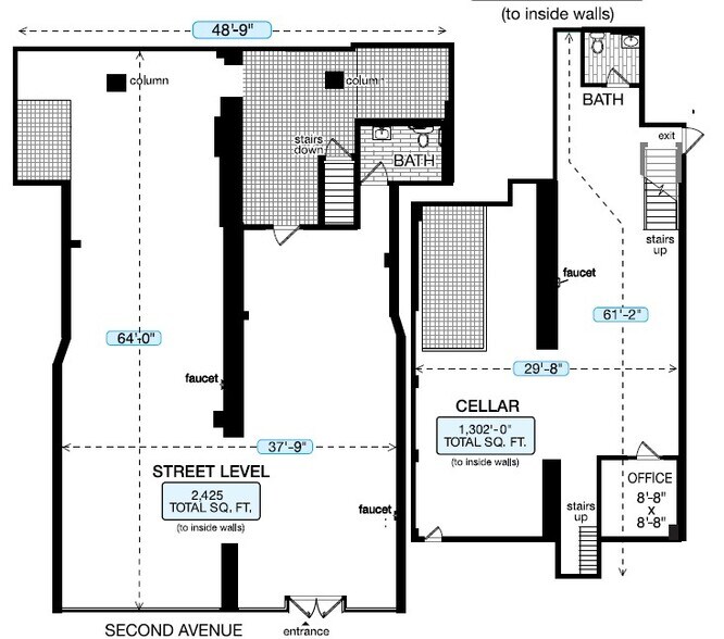 1821-1823 2nd Ave, New York, NY à louer - Plan d’étage – Image 2 sur 2
