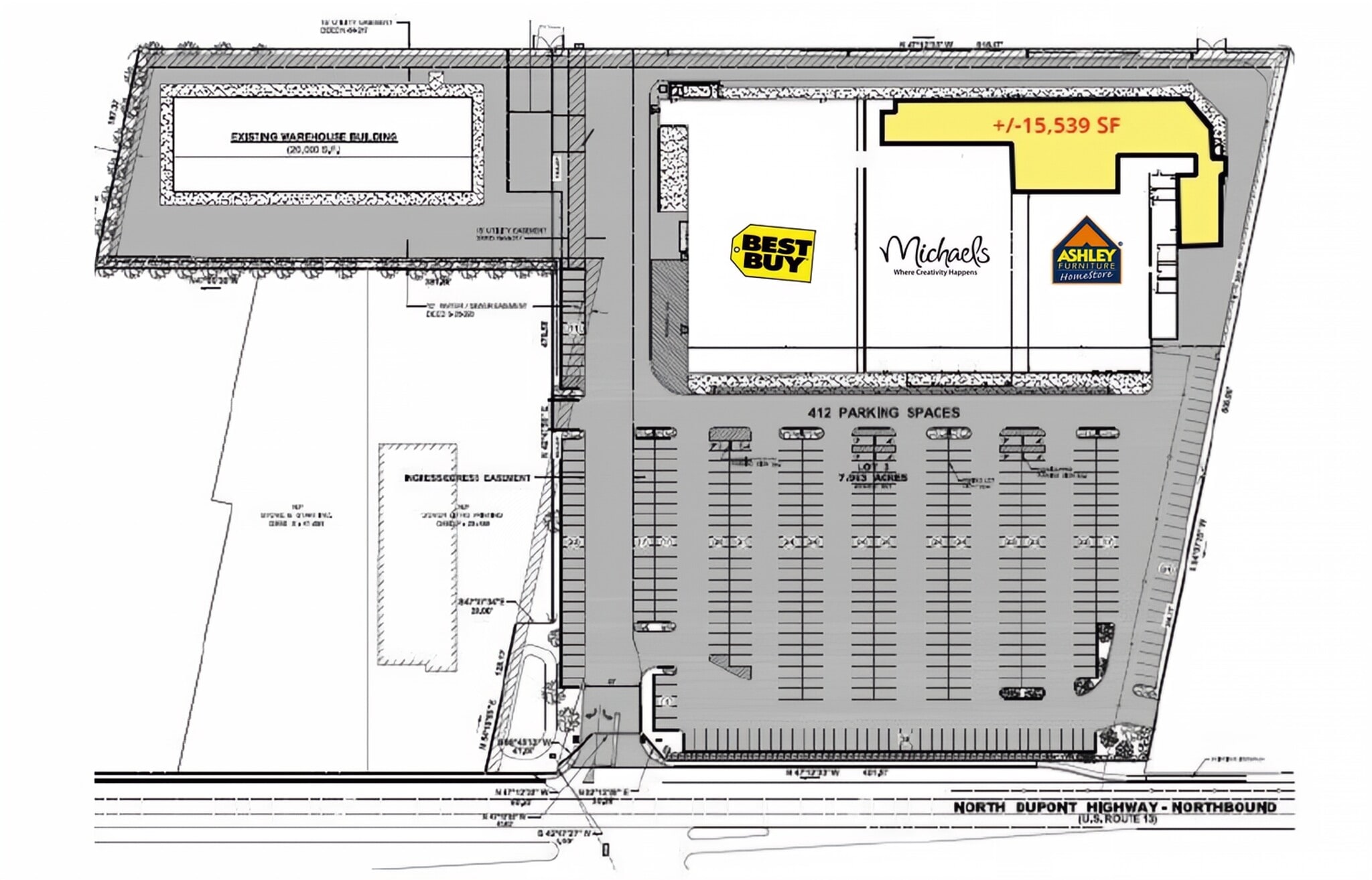 1165A N DuPont Hwy, Dover, DE à louer Plan de site– Image 1 sur 1
