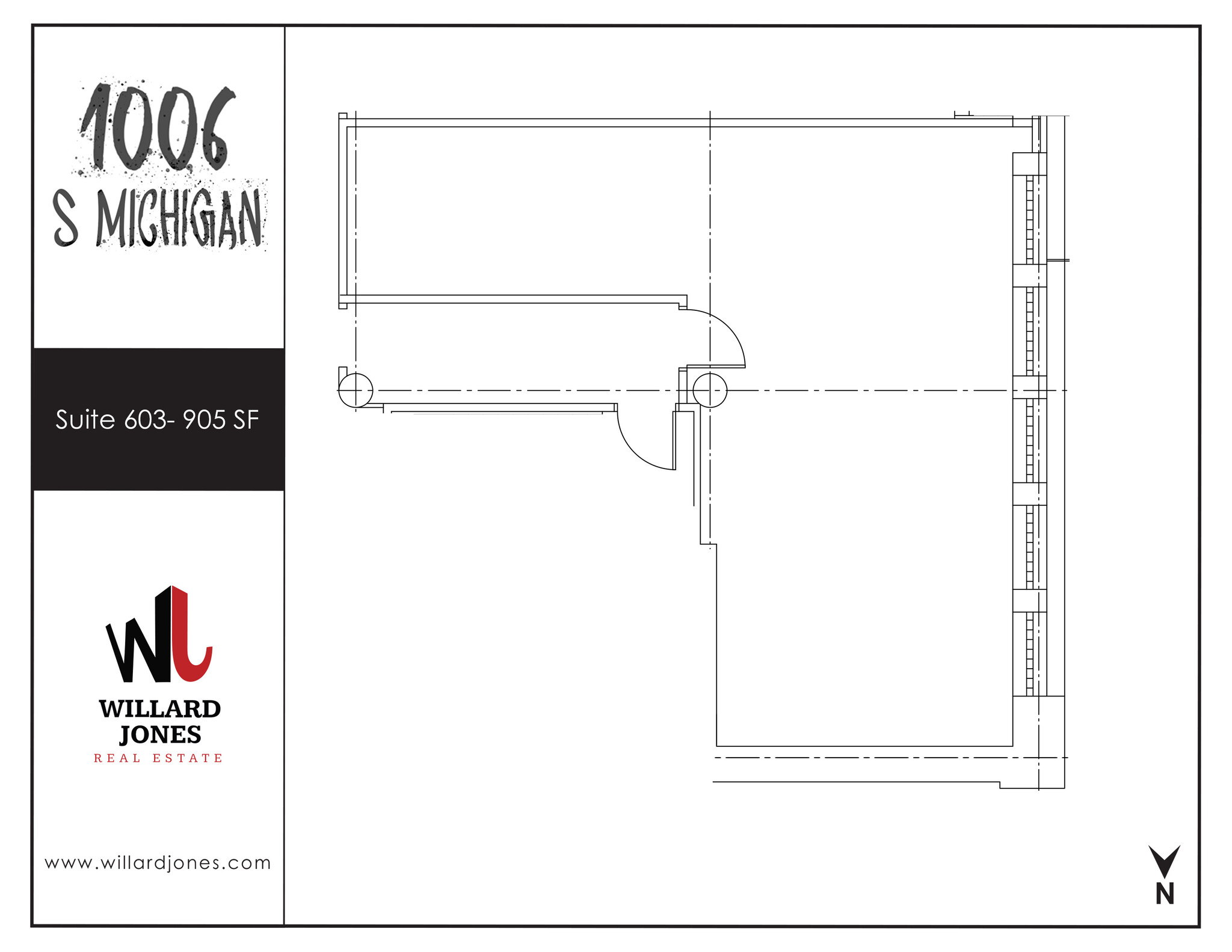 1006 S Michigan Ave, Chicago, IL à louer Plan d’étage– Image 1 sur 1