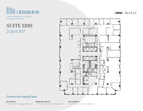 2 Bethesda Metro Ctr, Bethesda, MD à louer Plan d’étage– Image 1 sur 1
