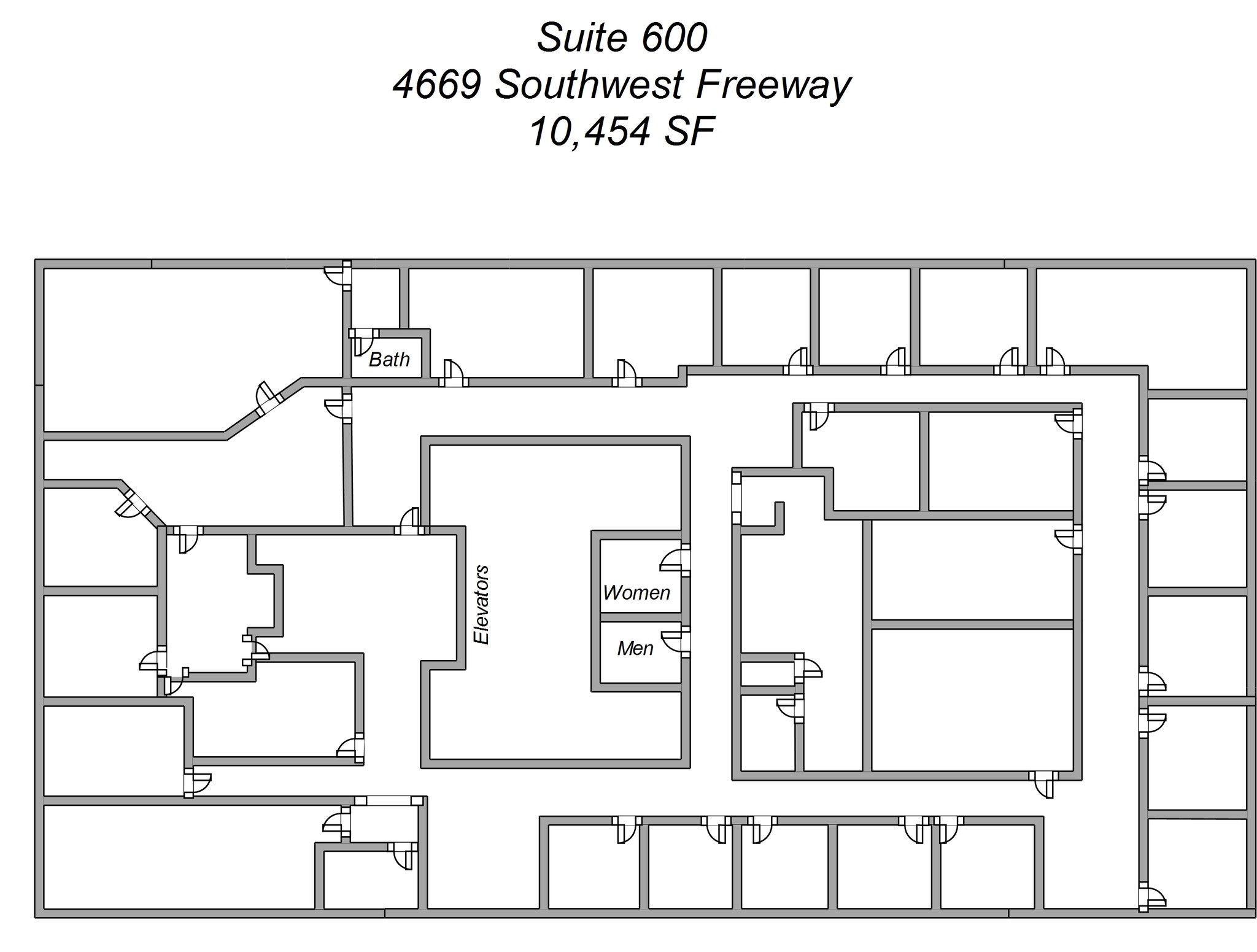 4669 Southwest Fwy, Houston, TX à louer Plan d’étage– Image 1 sur 1