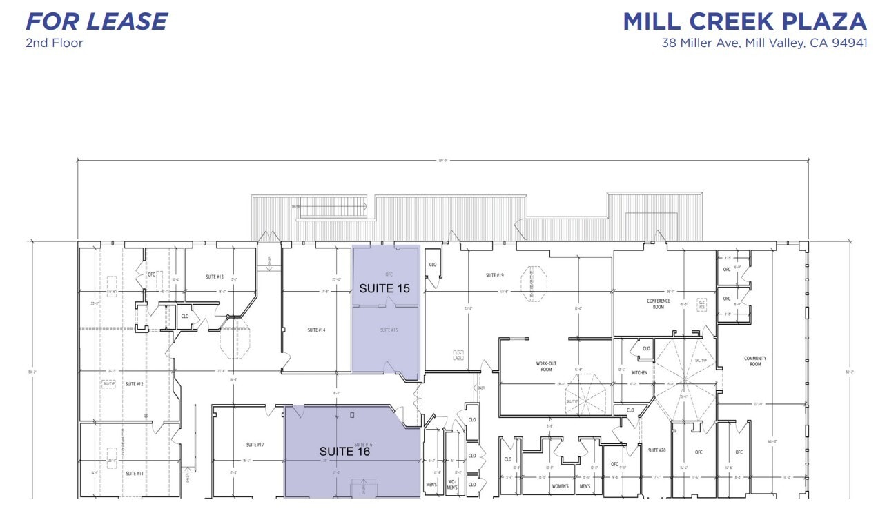 38 Miller Ave, Mill Valley, CA à louer Plan d’étage– Image 1 sur 1